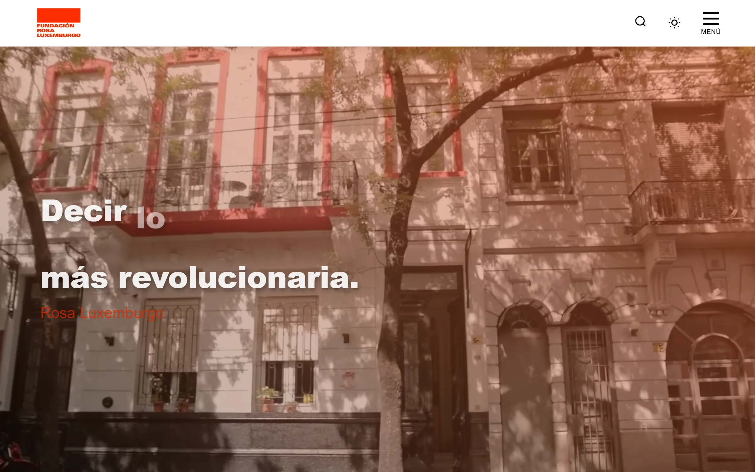 Sitio de la Fundación Rosa Luxemburgo